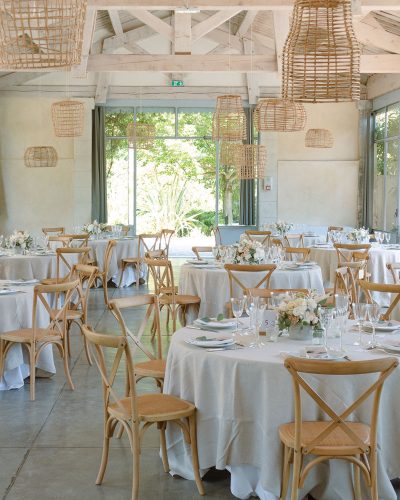 diner mariage orangerie blanche fleur