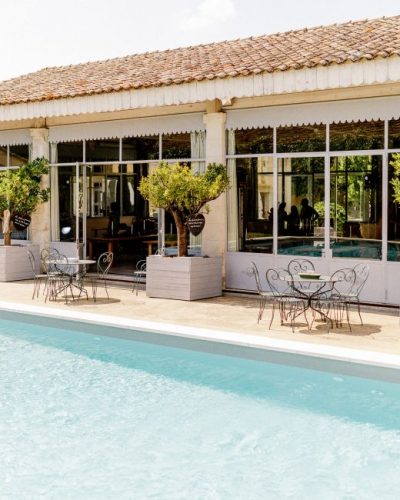 piscine terrasse Blanche Fleur